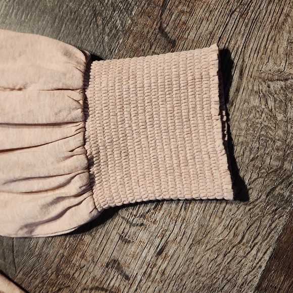 7 for All Mankind women's top size medium pink beige - Picture 3 of 6